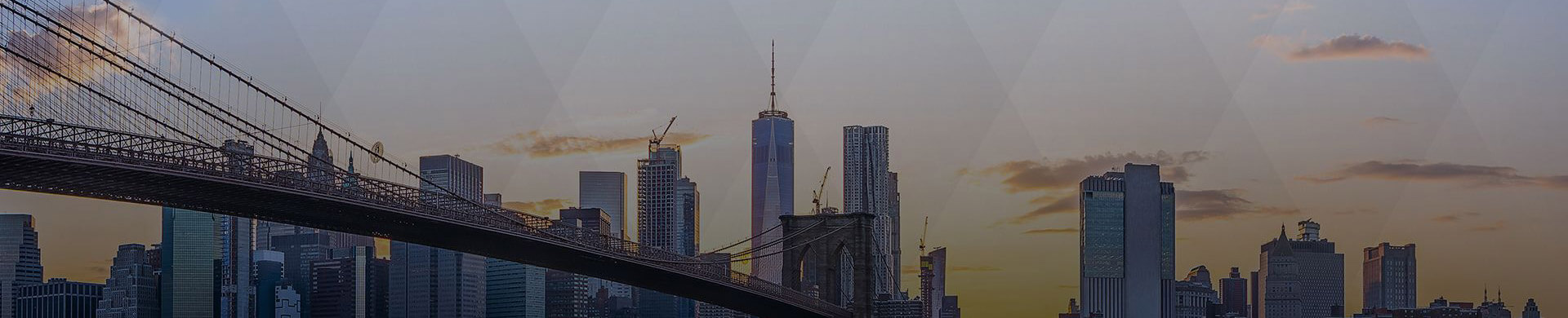 Brooklyn bridge with NYC skyline in background
